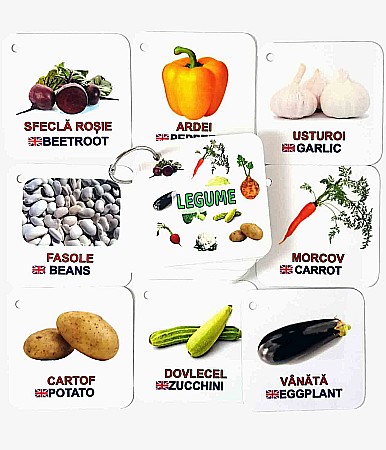 Cartonașe pe inel - Legume [2]