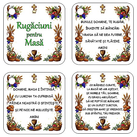 Set 18 Cartonașe Educative "Rugăciuni pentru Masă" [2]