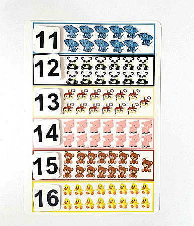 Produse educative - Planșă - Numere 11-16