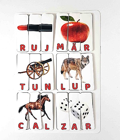 Produse educative - Planșă - cuvinte din 3 litere (2)