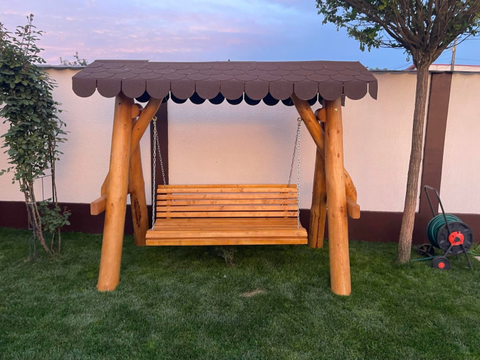 Leagan Lemn Masiv Simplu Acoperis Sindrila Bituminoasa [5]