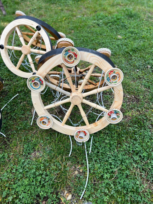 Lustra Rustica Farfurii Ornamentale 60 cm Diametru cu [4/5/6 Becuri] [3]