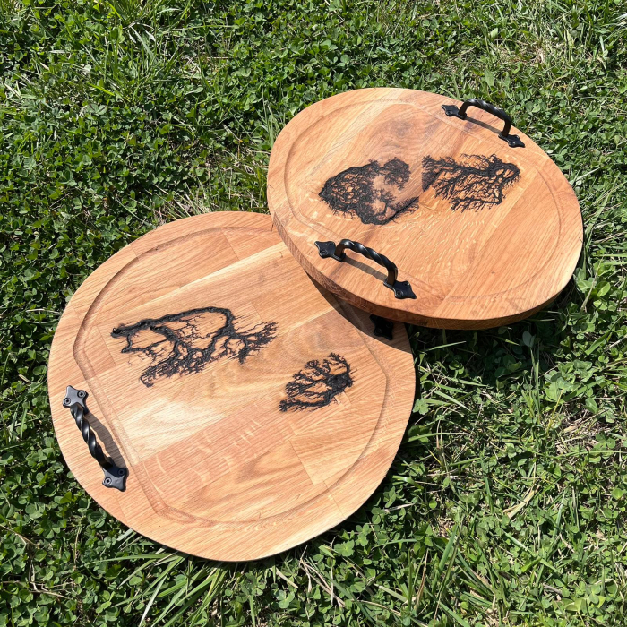 Platou Servire Lemn 40cm Diametru [3]