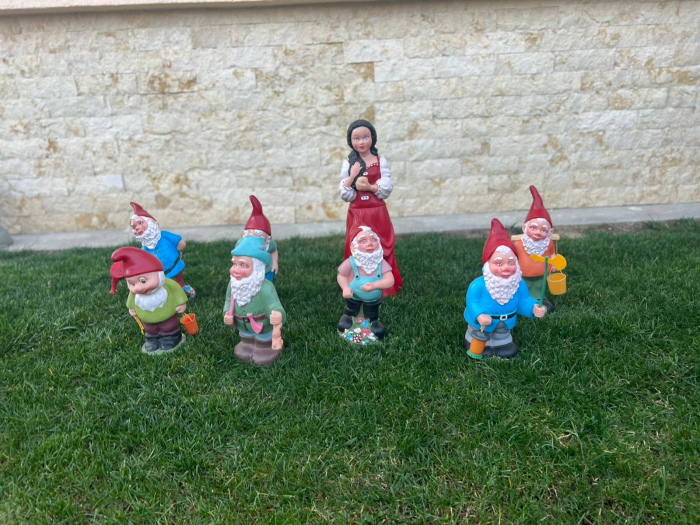 Set 8 Figurine Gradina Alba ca Zăpada si Pitici din Cauciuc [5]