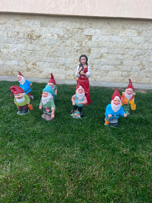 Set 8 Figurine Gradina Alba ca Zăpada si Pitici din Cauciuc [4]