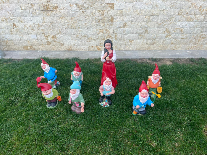 Set 8 Figurine Gradina Alba ca Zăpada si Pitici din Cauciuc [6]