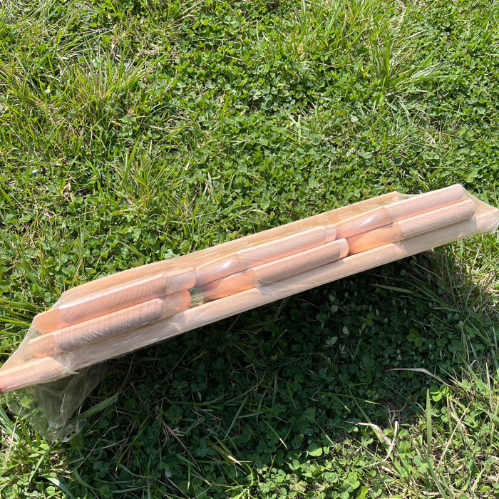 Set Servire Platou + 6 Farfurii si Lingura de Lemn [4]