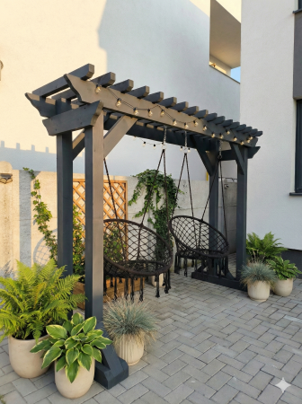 Balansoare - Balansoar Tip Pergola Lemn Masiv