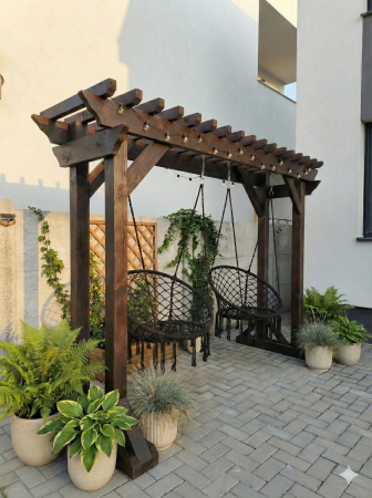 Balansoare - Balansoar Tip Pergola Lemn Masiv