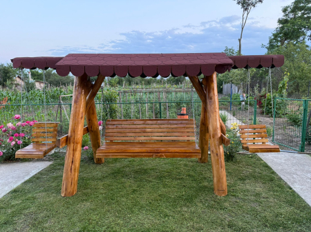 Leagan Lemn Masiv 2 Extensii Acoperis Sindrila Bituminoasa [5]