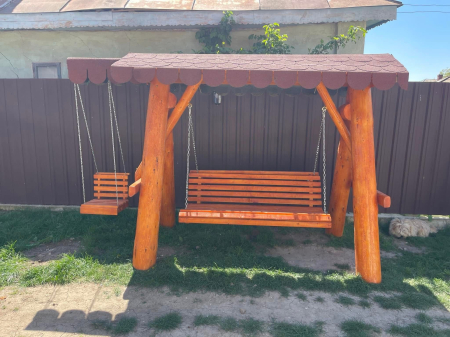 Leagan Lemn Masiv cu 1 Extensie Acoperis Sindrila Bituminoasa [1]