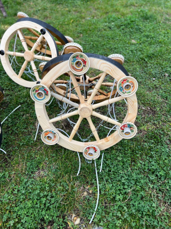 Lustra Rustica Farfurii Ornamentale 60 cm Diametru cu [4/5/6 Becuri] [2]