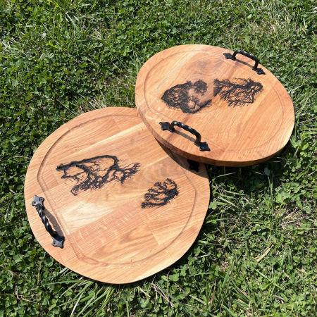 Platou Servire Lemn 40cm Diametru [2]