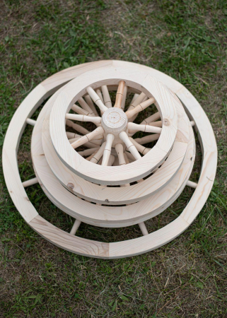 Roata Ornamentala Lemn Rasinoase 40-80cm [3]