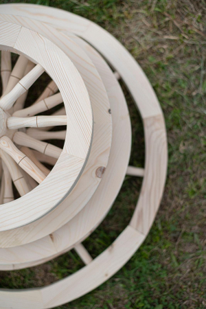 Roti Rustice - Roata Ornamentala Lemn Rasinoase 40-80cm