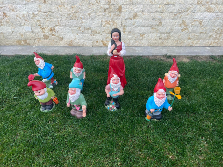 Set 8 Figurine Gradina Alba ca Zăpada si Pitici din Cauciuc [2]