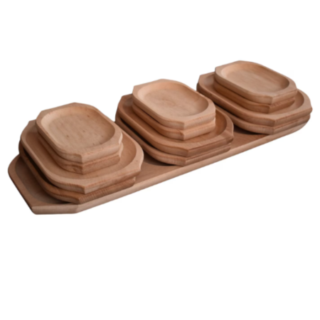 Platouri Servire - Set Servire Platou + 12 Farfurii