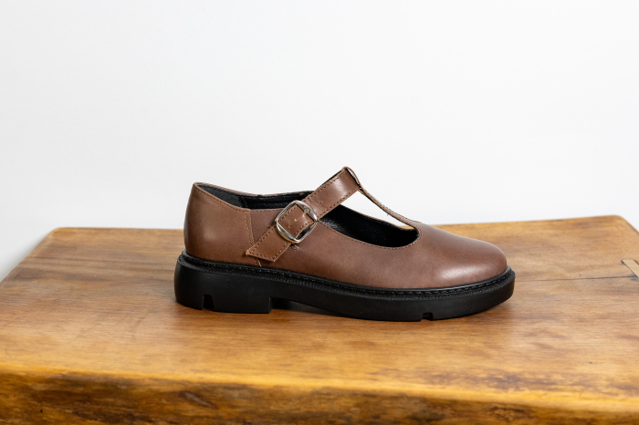 Mary Jane Cognac – Piele Naturală [2]