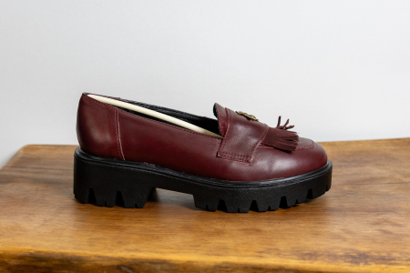 Produse - Mocasini Chunky Bordeaux