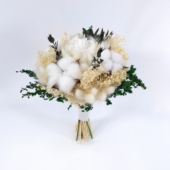 buchet-mireasa-flori-de-bumbac-handmade-livrare-gratuita-infinity. [2]