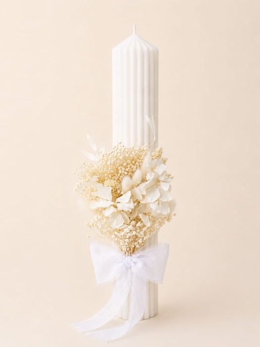 Lumanare Botez Parafina si Flori Uscate-Flori Criogenate-livrare-gratuita-atelierul-floral-infinity. [2]