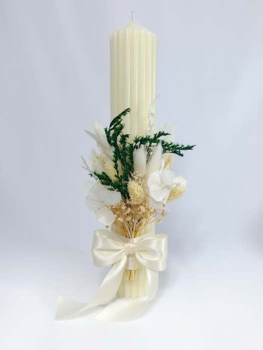 Lumanare Botez -flori criogenate si uscate-livrare-gratuita-atelierul-floral-infinity. [3]