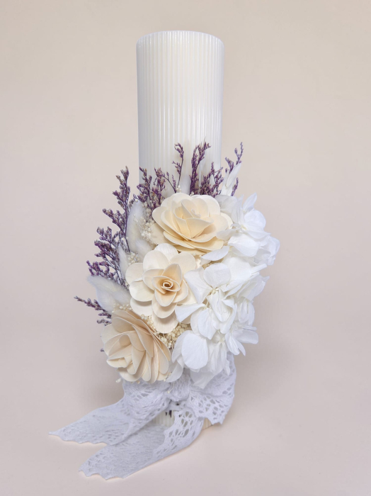 Lumanare Botez -Hortensie Criogenata-livrare-gratuita-atelierul-floral-infinity. [2]