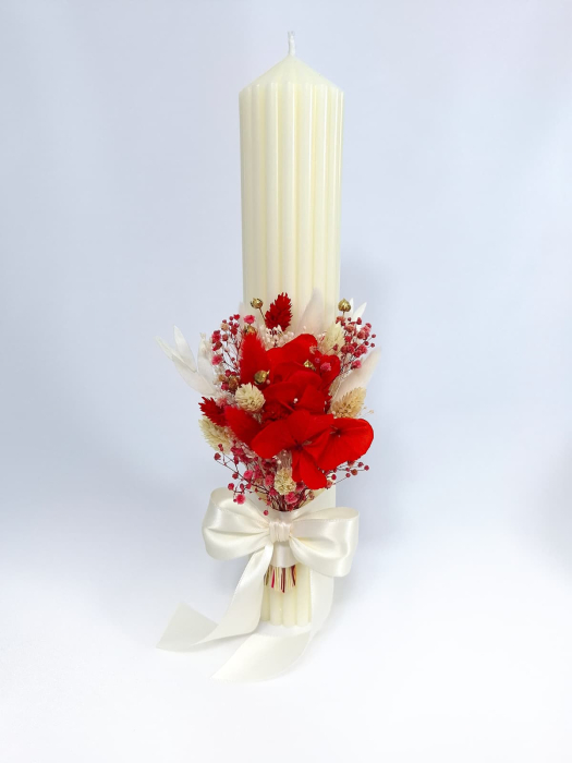 Lumanare Botez -flori criogenate si uscate-livrare-gratuita-atelierul-floral-infinity. [2]
