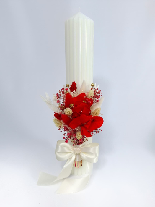 Lumanare Botez -flori criogenate si uscate-livrare-gratuita-atelierul-floral-infinity. [2]