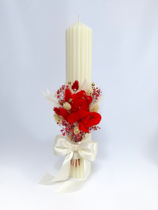 Lumanare Botez -flori criogenate si uscate-livrare-gratuita-atelierul-floral-infinity. [3]