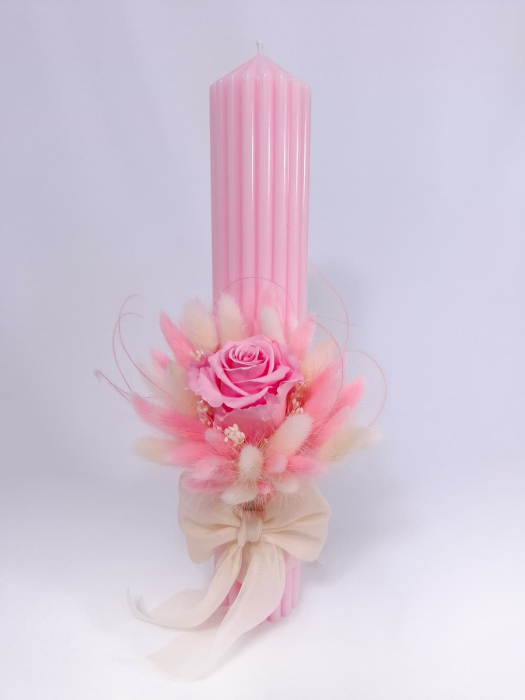 Lumanare Botez Canelata si Trandafiri Criogenati-livrare-gratuita-atelierul-floral-infinity. [7]