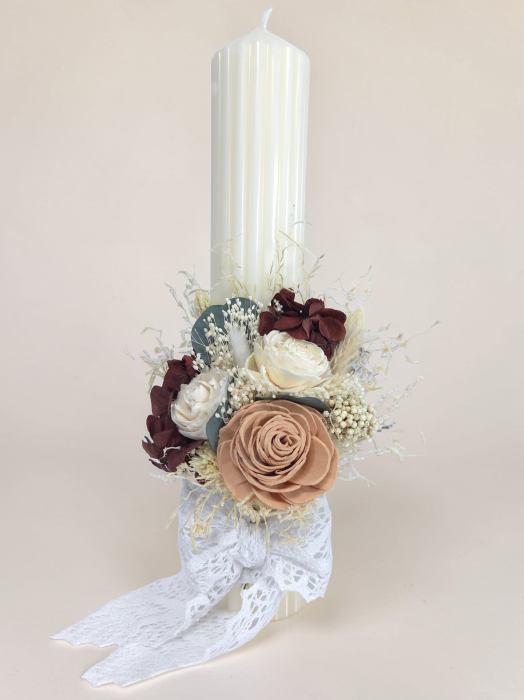 Lumanare Botez -Flori Ming-livrare-gratuita-atelierul-floral-infinity. [3]