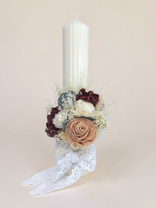 Lumanare Botez -Flori Ming-livrare-gratuita-atelierul-floral-infinity. [2]