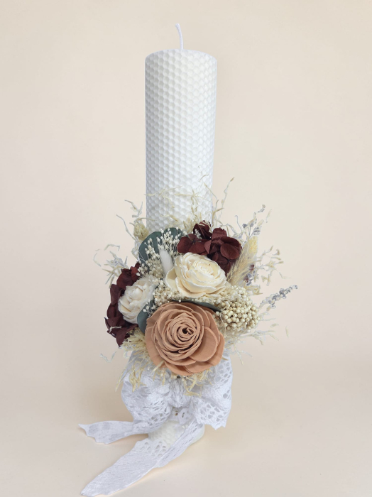 Lumanare Botez -Trandafiri Ming-livrare-gratuita-atelierul-floral-infinity. [3]