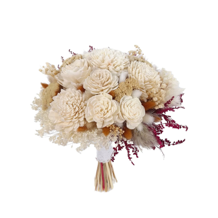 Buchete Mireasă și Nașă - buchet-mireasa-flori-criogenate-si-uscate-handmade-livrare-gratuita-infinity.