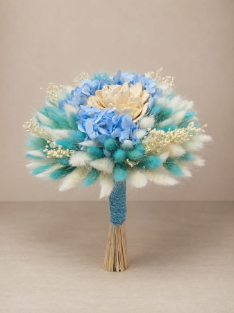 Buchete Mireasă și Nașă - buchet-domnisoare de onoare -flori-uscate-handmade-livrare-gratuita-infinity.