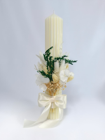 Lumanare Botez -flori criogenate si uscate-livrare-gratuita-atelierul-floral-infinity. [1]