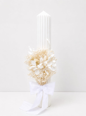 Lumanare Botez Parafina si Flori Uscate-Flori Criogenate-livrare-gratuita-atelierul-floral-infinity. [2]