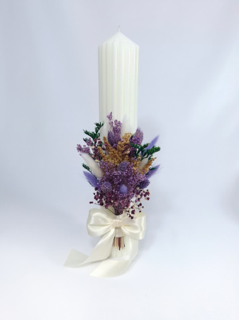 Lumanare Botez -flori criogenate si uscate-livrare-gratuita-atelierul-floral-infinity. [2]