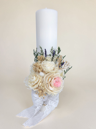 Lumanare Botez -Trandafiri Ming-livrare-gratuita-atelierul-floral-infinity. [2]