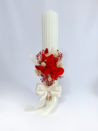 Lumanare Botez -flori criogenate si uscate-livrare-gratuita-atelierul-floral-infinity. [2]