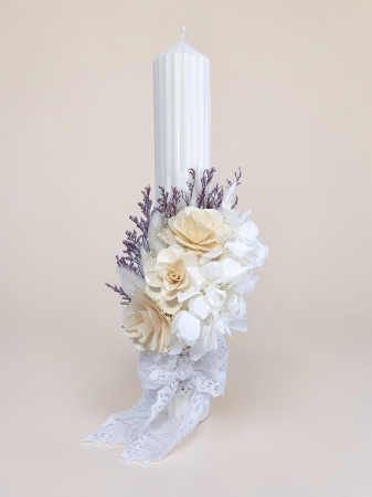 Fetițe - Lumanare Botez -Hortensie Criogenata-livrare-gratuita-atelierul-floral-infinity.