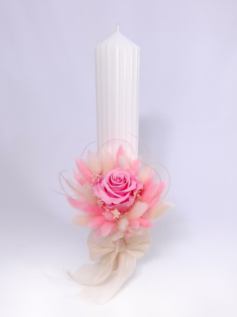 Lumanare Botez Canelata si Trandafiri Criogenati-livrare-gratuita-atelierul-floral-infinity. [4]