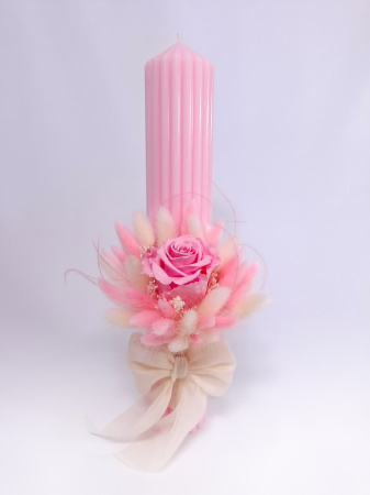 Lumanare Botez Canelata si Trandafiri Criogenati-livrare-gratuita-atelierul-floral-infinity. [7]