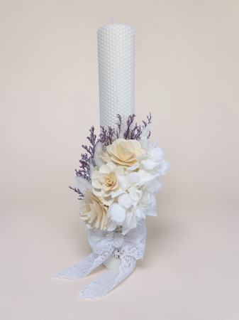 Fetițe - Lumanare Botez -Hortensie Criogenata-livrare-gratuita-atelierul-floral-infinity.