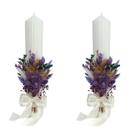 Lumânări de nuntă - lumanari-nunta-flori-criogenate-si-uscate-livrare-gratuita-atelierul-floral-infinity.