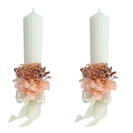 Lumânări de nuntă - lumanari-nunta-flori-criogenate-si-uscate-livrare-gratuita-atelierul-floral-infinity.