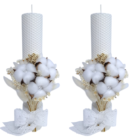 Lumânări de nuntă - lumanari-nunta-flori-criogenate-si-uscate-livrare-gratuita-atelierul-floral-infinity.