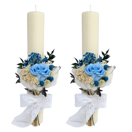 Lumânări de nuntă - lumanari-nunta-flori-criogenate-si-uscate-livrare-gratuita-atelierul-floral-infinity.