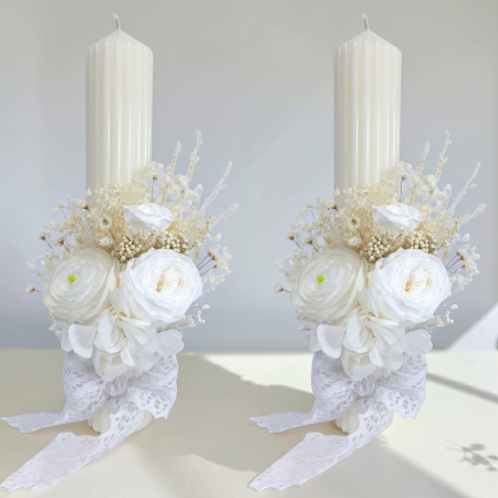 Lumânări de nuntă - lumanari-nunta-trandafiri -criogenati-livrare-gratuita-atelierul-floral-infinity.
